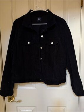 GAP Black Women's Denim-Style Jacket